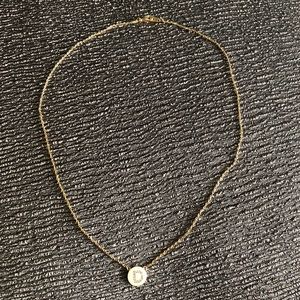 “D” Initial Charm Necklace